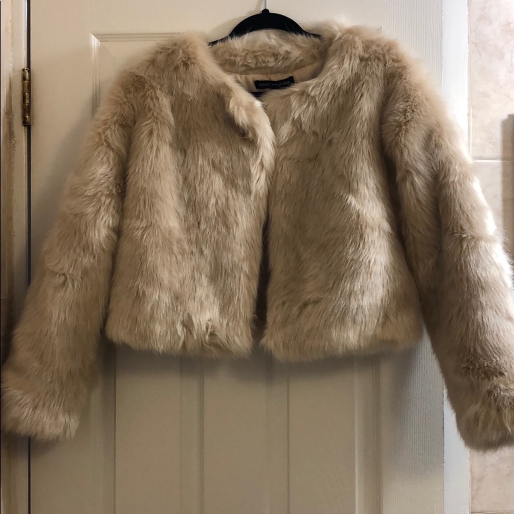 Faux fur coat